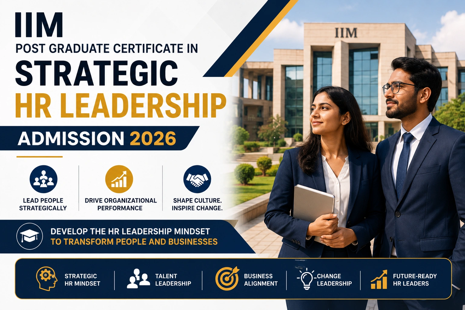 IIM Post Graduate Certificate in Strategic HR Leadership Admission 2026